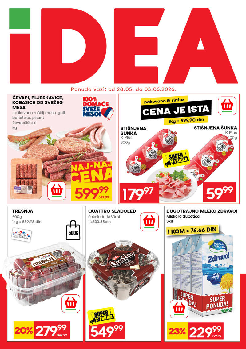 Idea katalog akcija Nedeljna ponuda