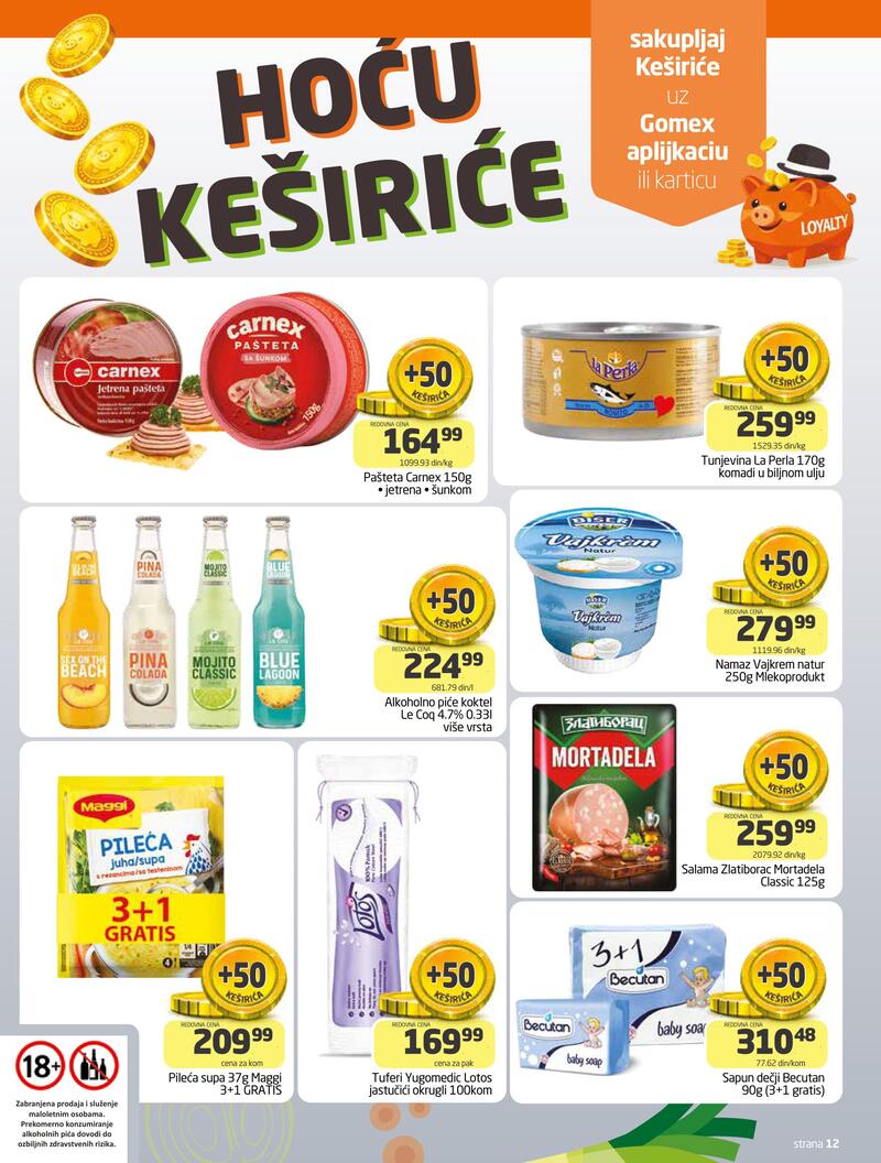 Gomex katalog hrana