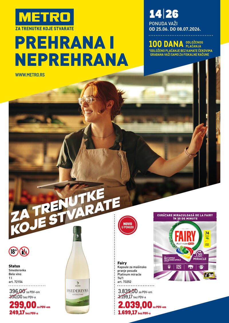 Metro katalog akcija Metro prehrana