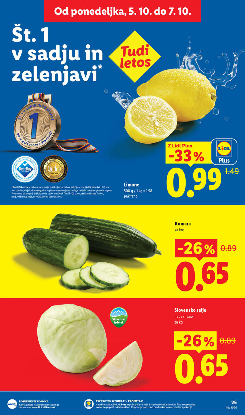 Lidl katalog - Tedenska akcija