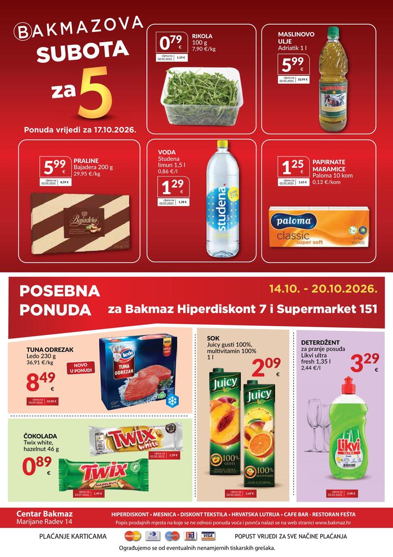 Bakmaz katalog - Tjedna ponuda