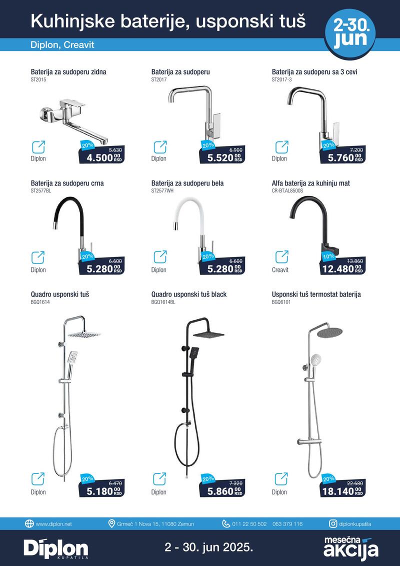 Diplon kupatila katalog akcija