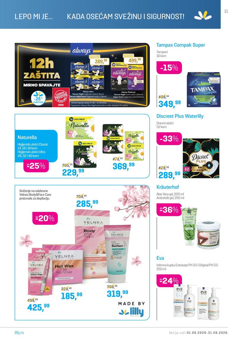 Lilly Drogerie katalog akcija