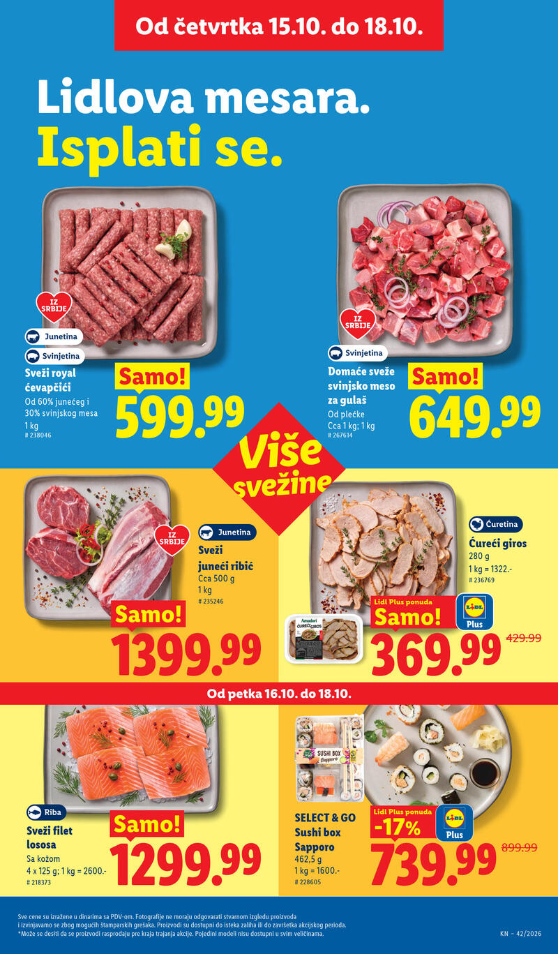 Lidl katalog - Nedeljna akcija