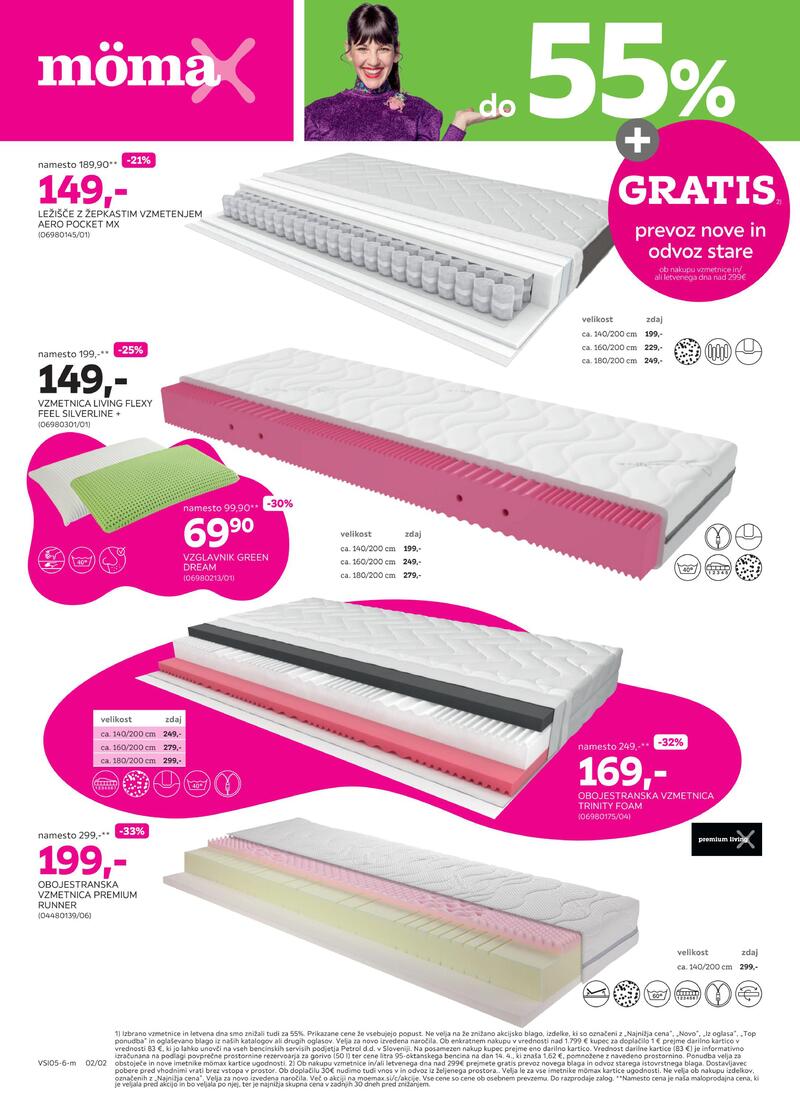 Mömax vzmetnice in letvena dna