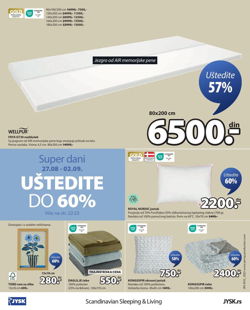 JYSK katalog nameštaj
