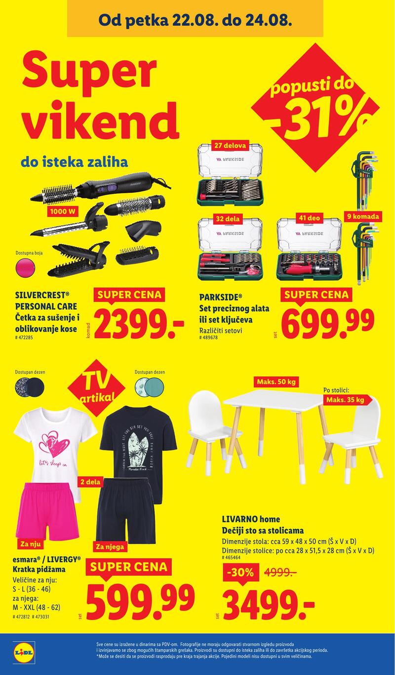 Lidl katalog akcija neprehrana