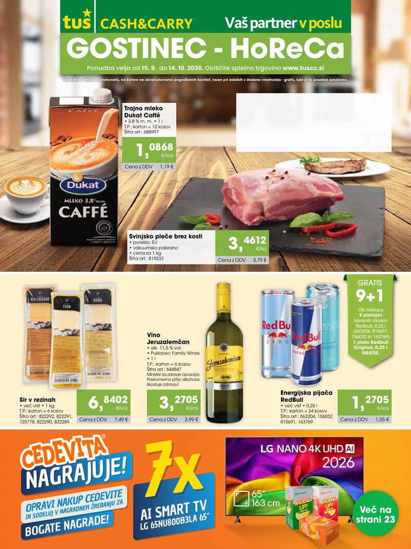 Tuš Cash & Carry katalog akcija Gostinec