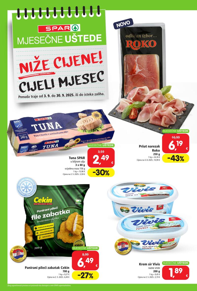 Spar mjesečne uštede