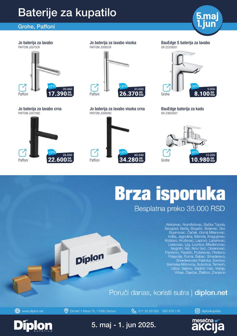 Diplon kupatila katalog akcija