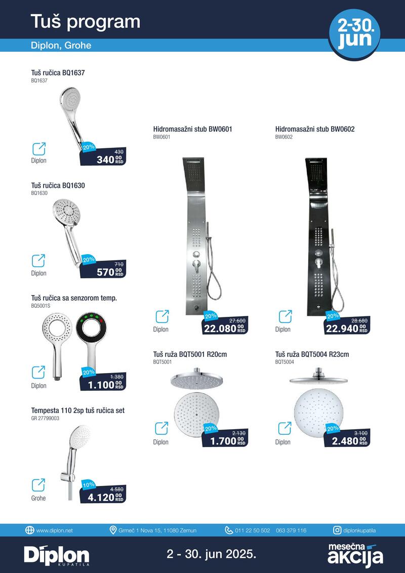 Diplon kupatila katalog akcija