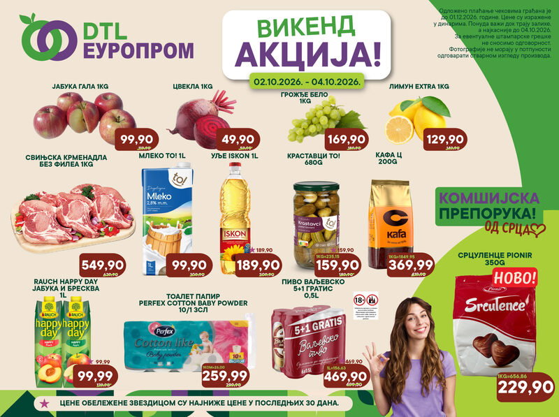 Europrom katalog akcija Vikend akcija