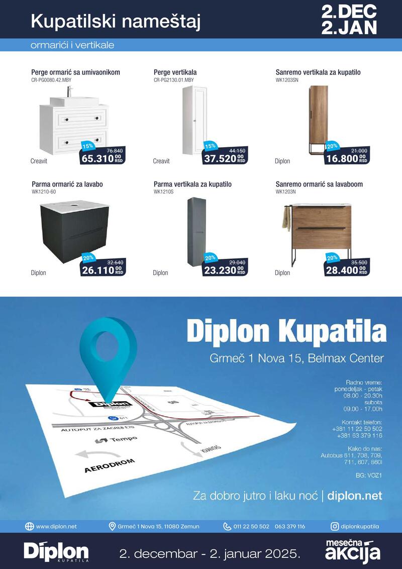 Diplon kupatila katalog akcija