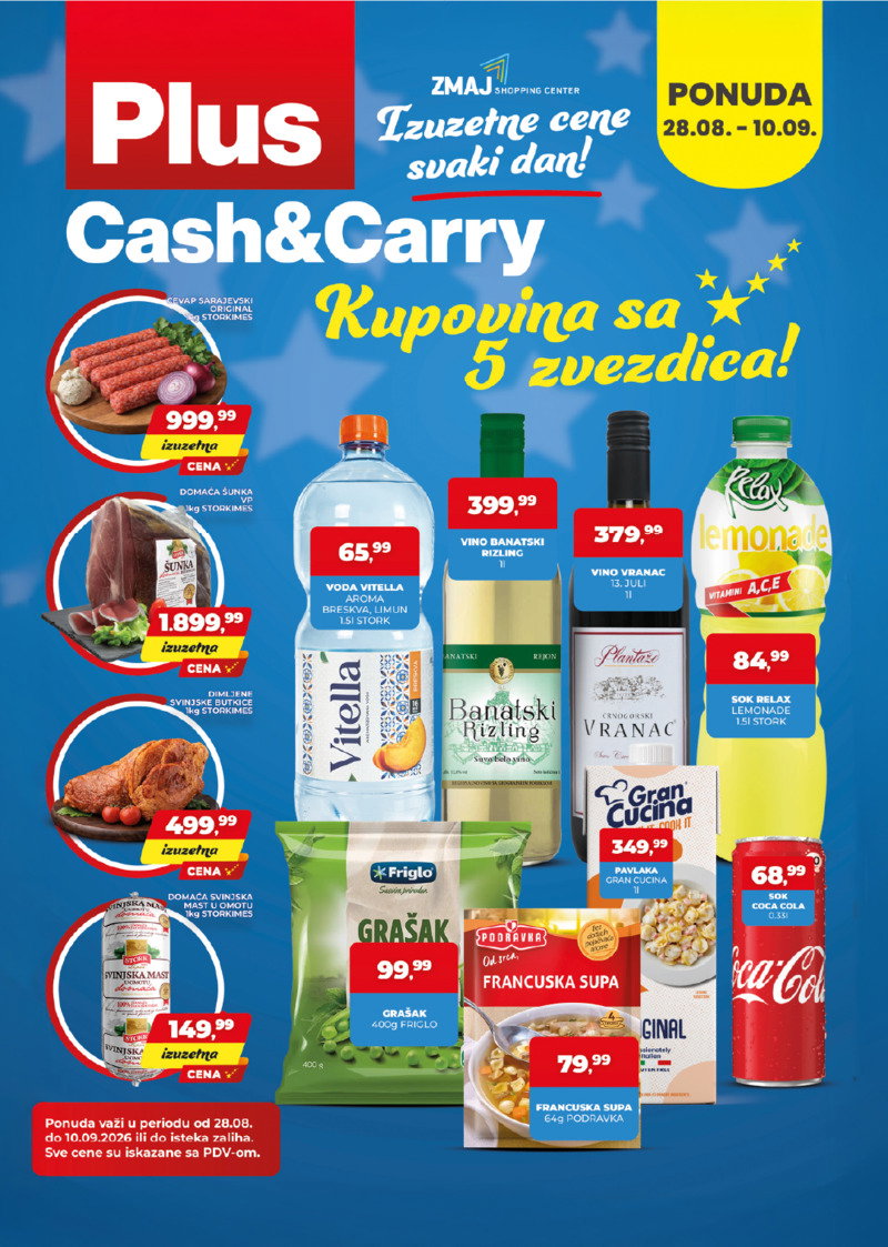Plus Cash and Carry katalog akcija Nedeljna akcija