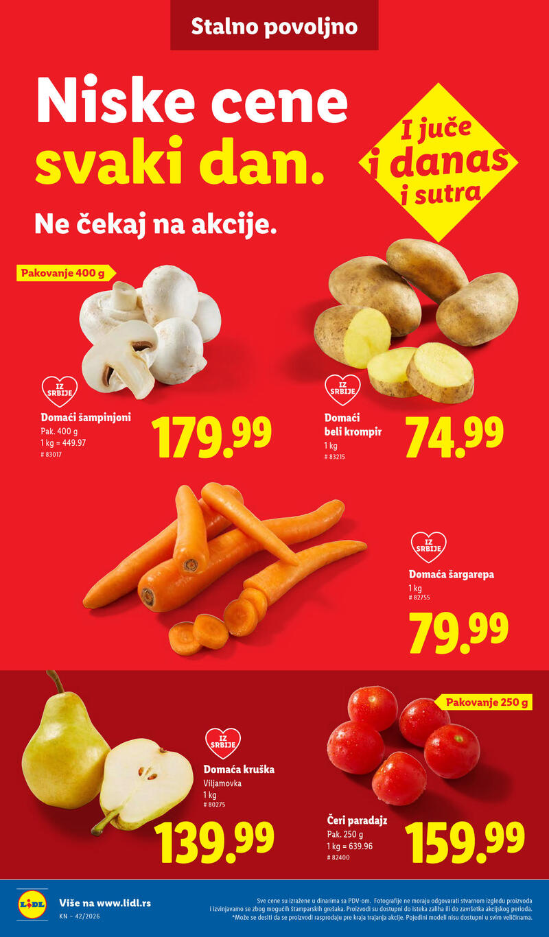 Lidl katalog - Nedeljna akcija