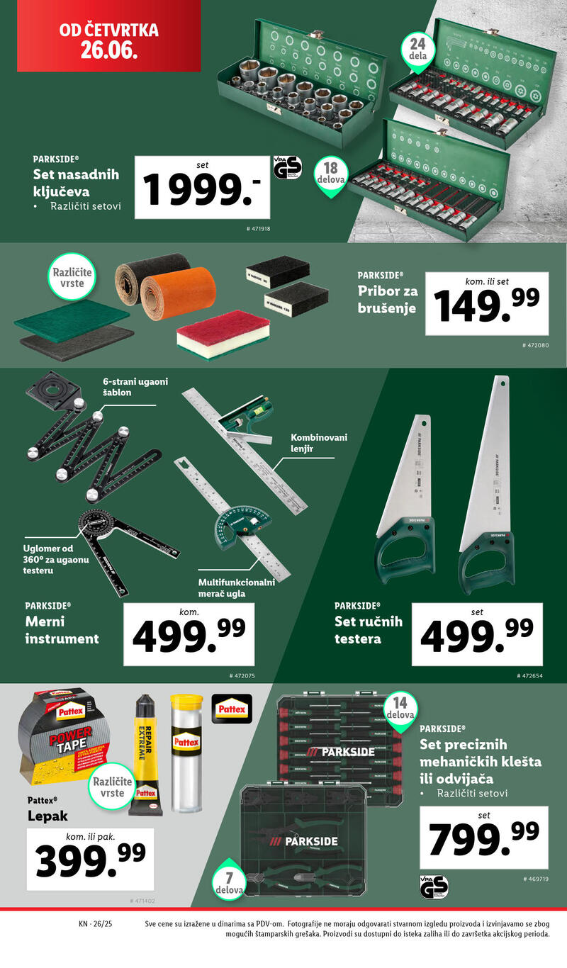 Lidl katalog akcija neprehrana