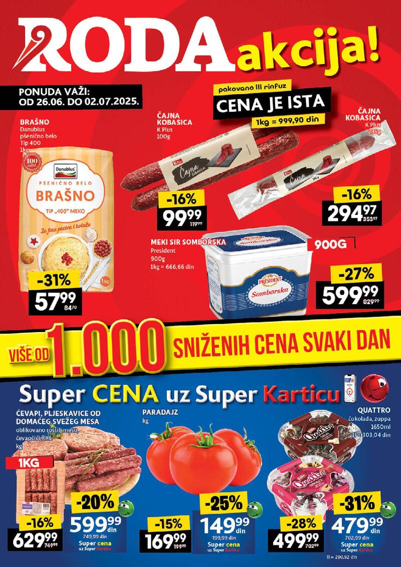 Roda katalog nedeljna akcija
