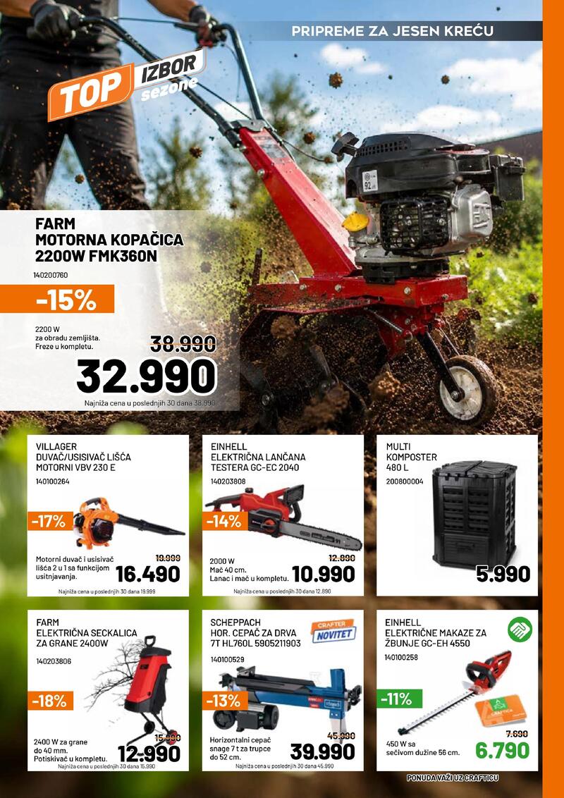 Crafter akcijski katalog