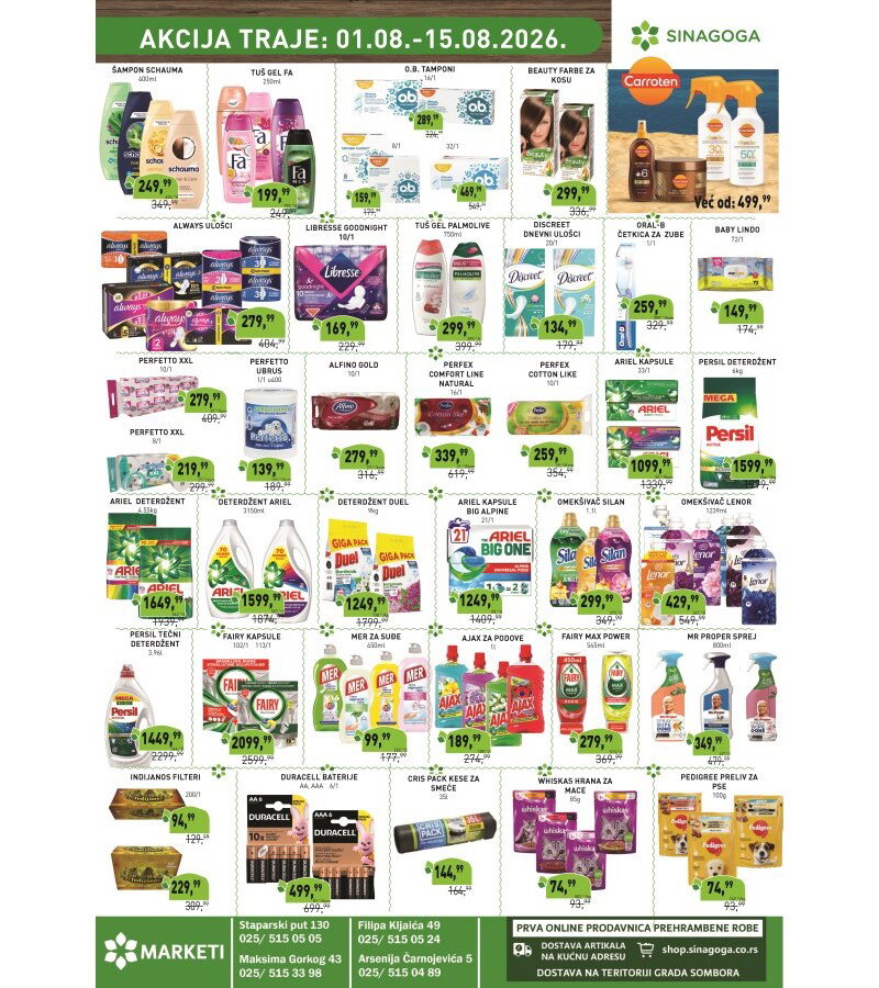 Sinagoga katalog akcija