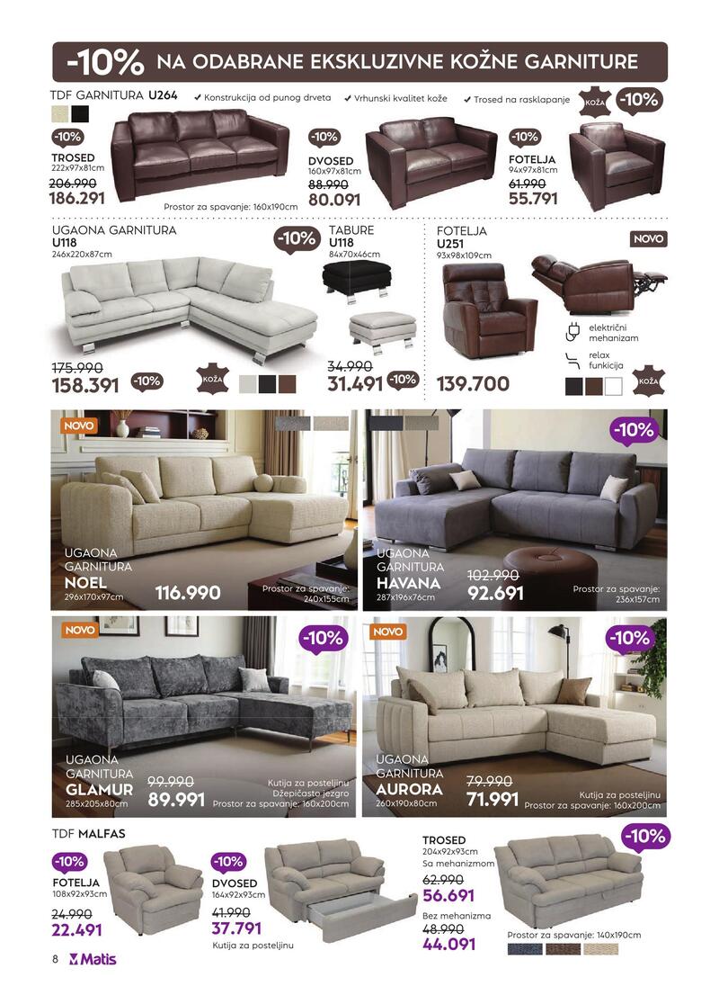 Matis nameštaj katalog akcija