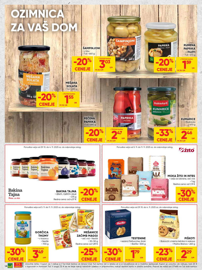Tuš redni katalog