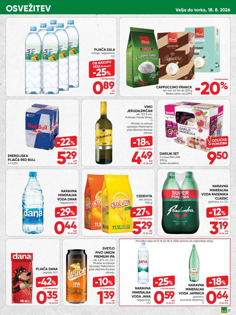 Tuš redni katalog
