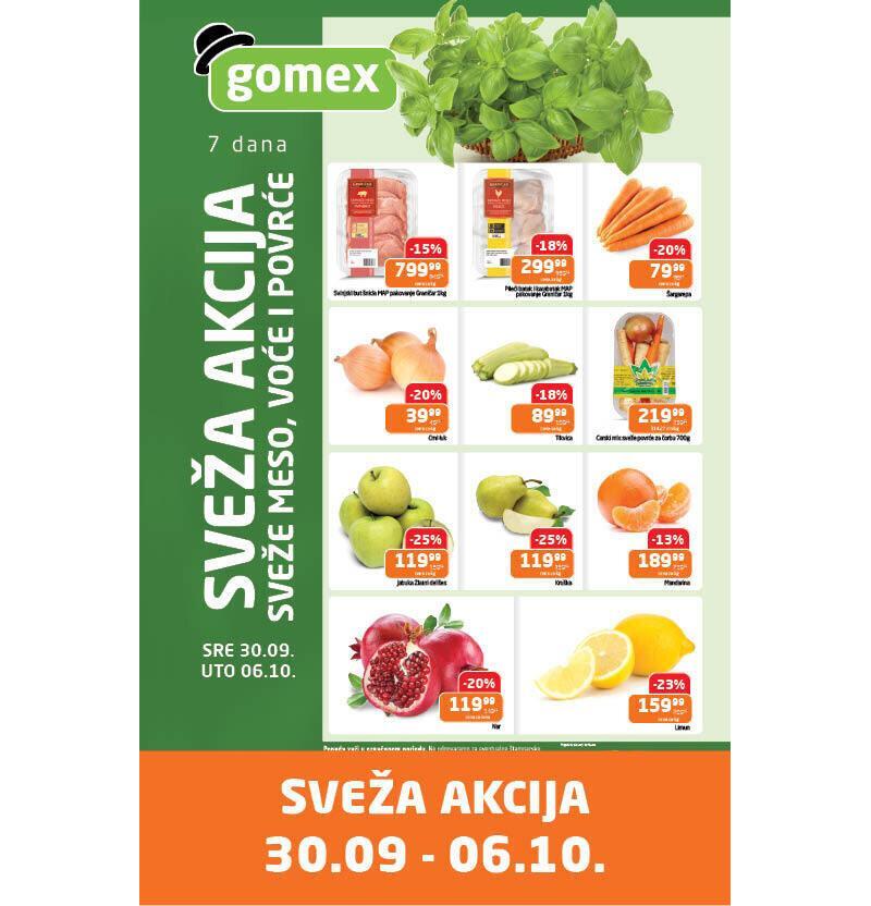 Gomex katalog akcija Sveža akcija