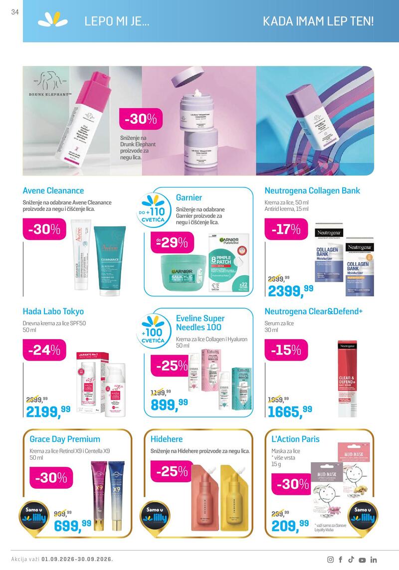 Lilly Drogerie katalog akcija