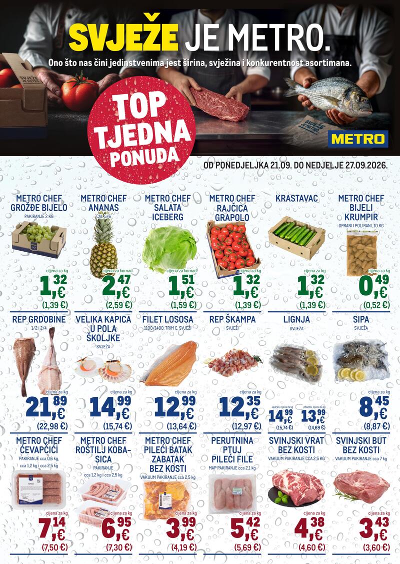 Metro katalog akcija Ultra svježa ponuda