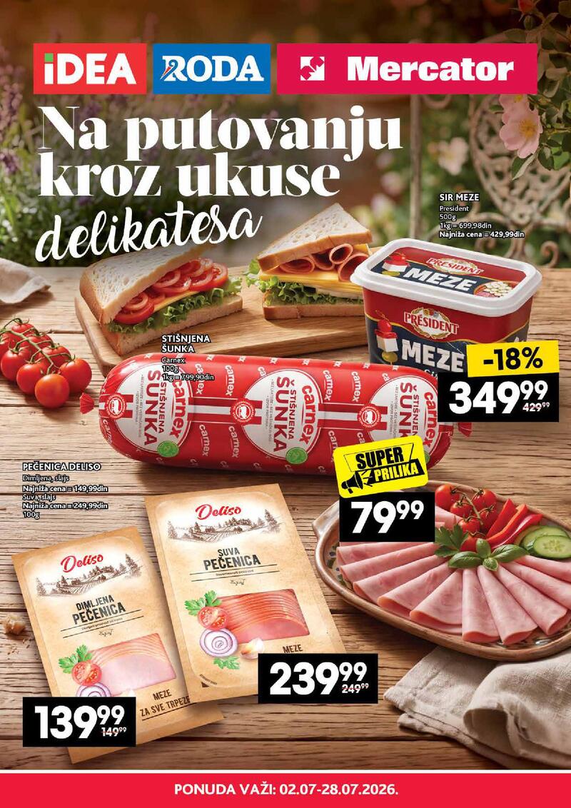 Idea katalog akcija Na putovanju kroz ukuse delikatesa