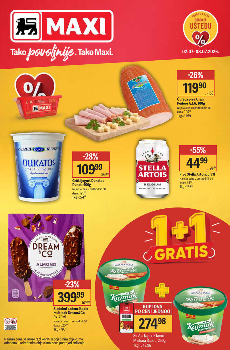 Maxi katalog akcija Nedeljna akcija