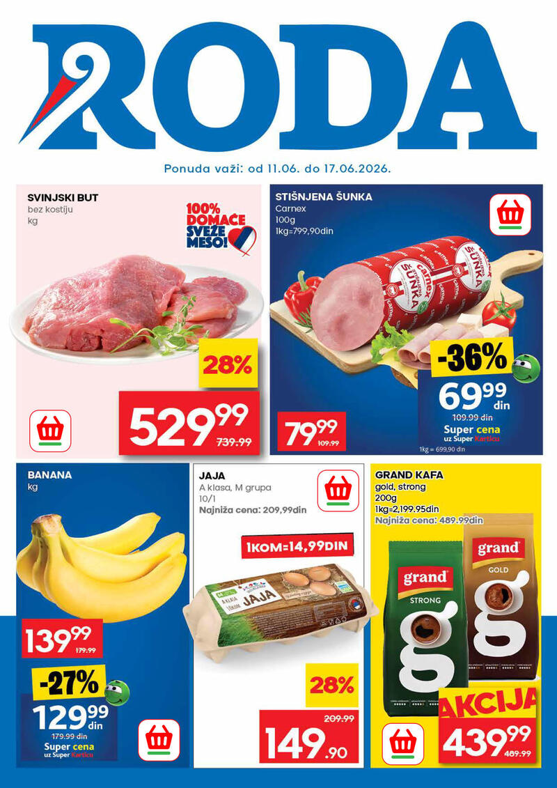 Roda katalog akcija Nedeljna ponuda
