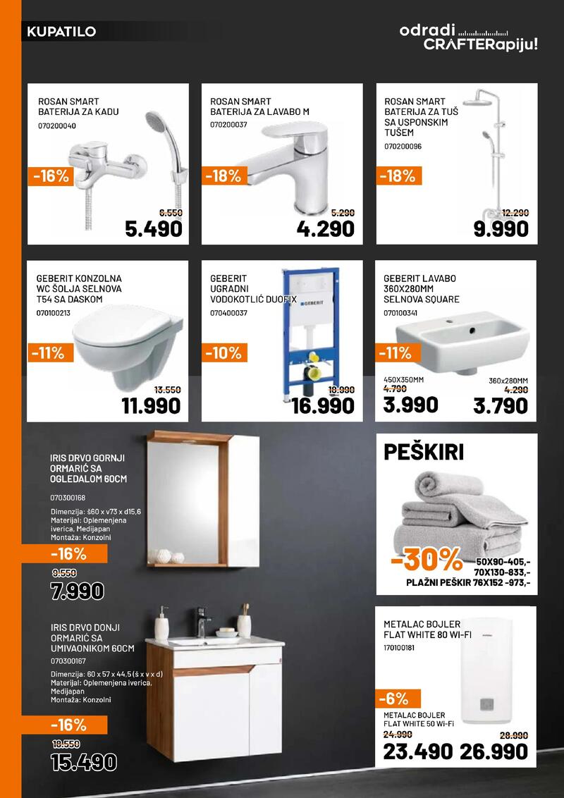 Crafter akcijski katalog