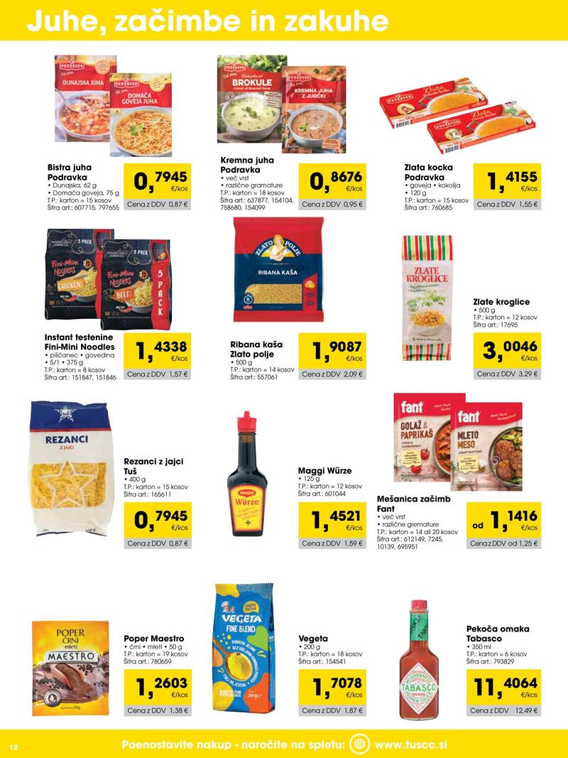 Tuš Cash & Carry katalog - Trgovec