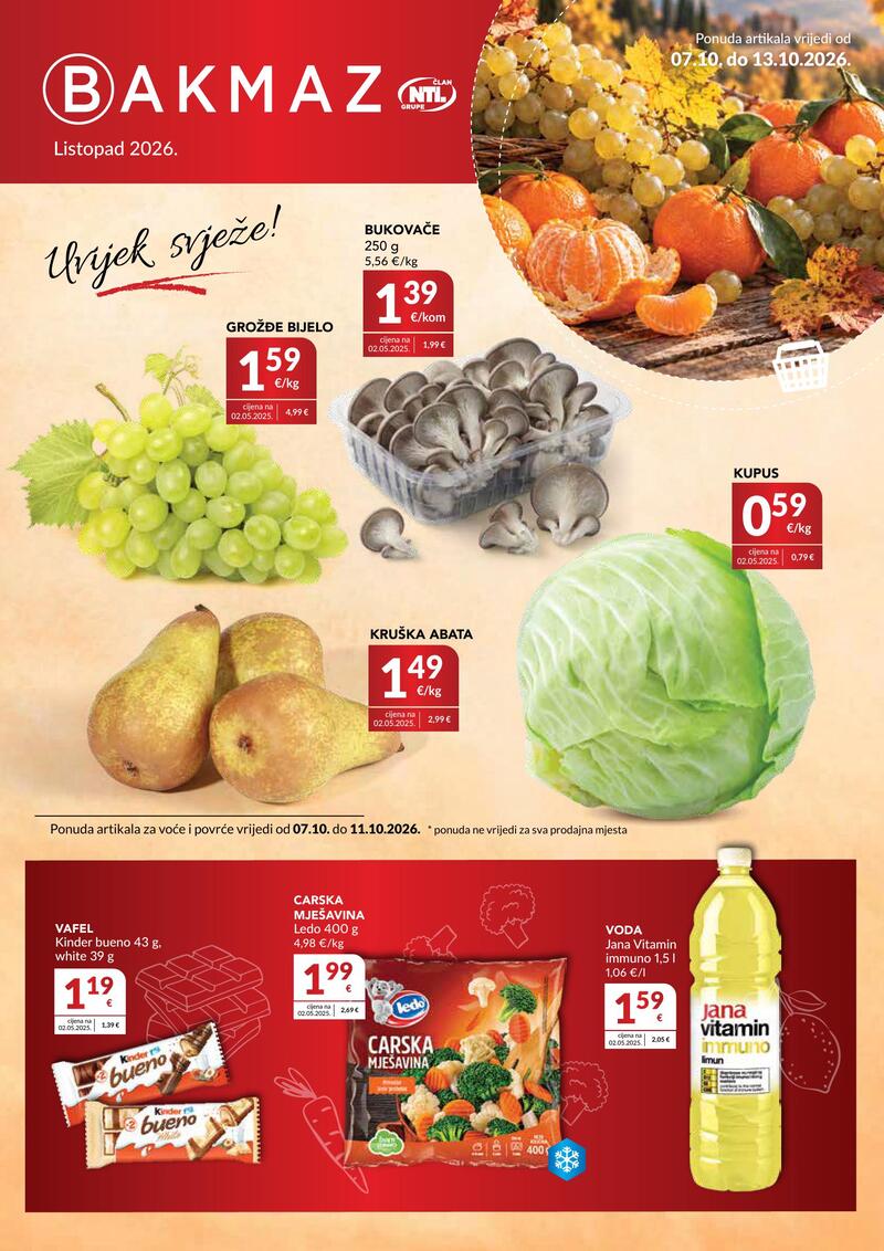 Bakmaz katalog akcija Tjedna ponuda