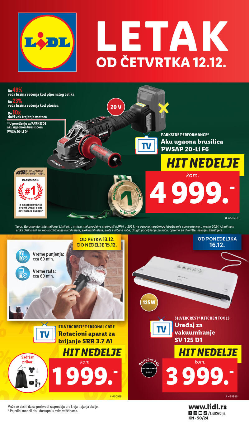 Lidl katalog akcija neprehrana