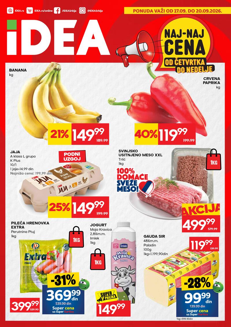 Idea katalog akcija Naj-naj ponuda od četvrtka do nedelje