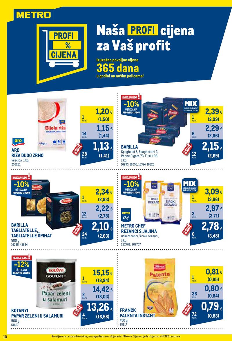 Metro katalog - Profi cijena