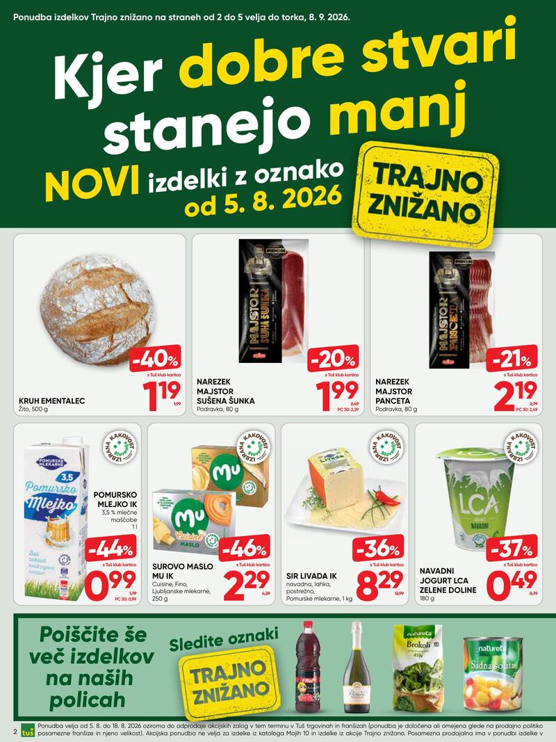 Tuš redni katalog