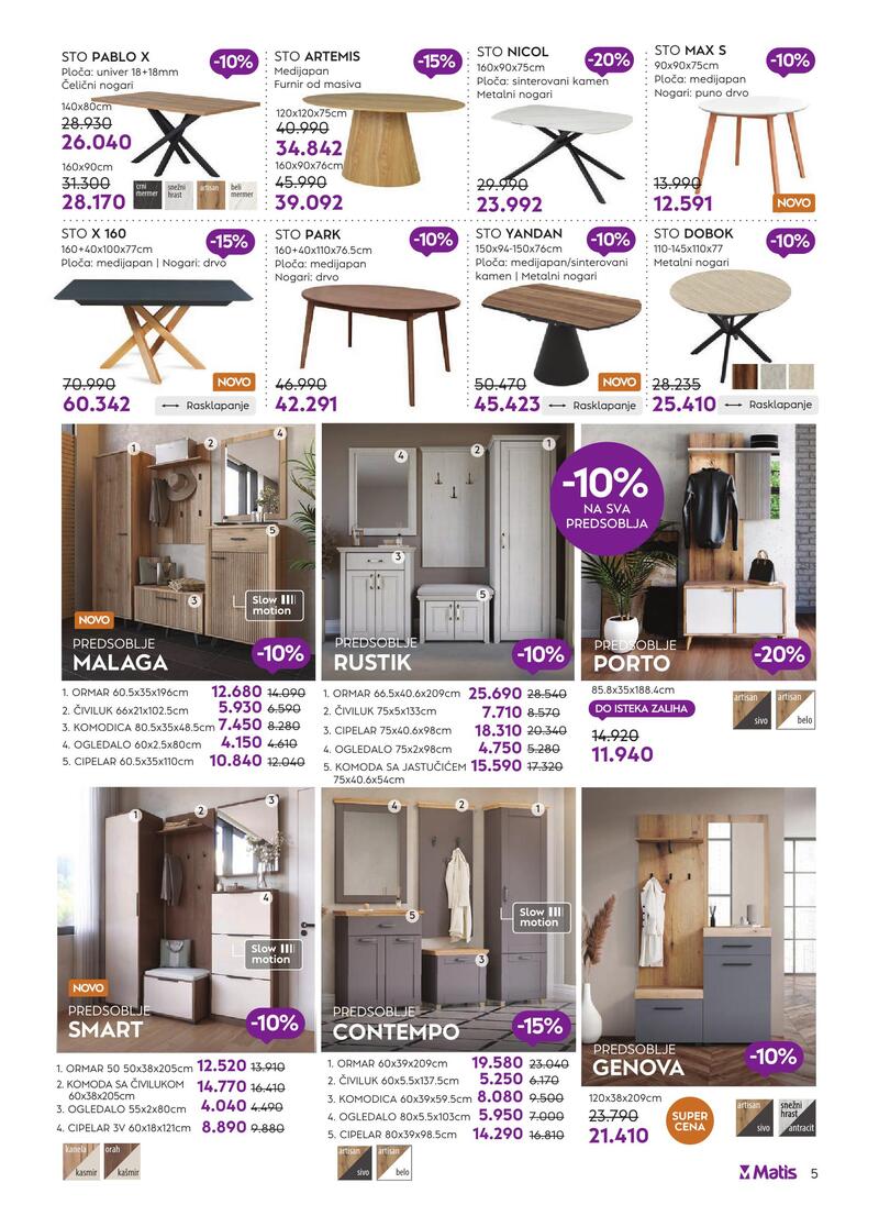 Matis nameštaj katalog akcija