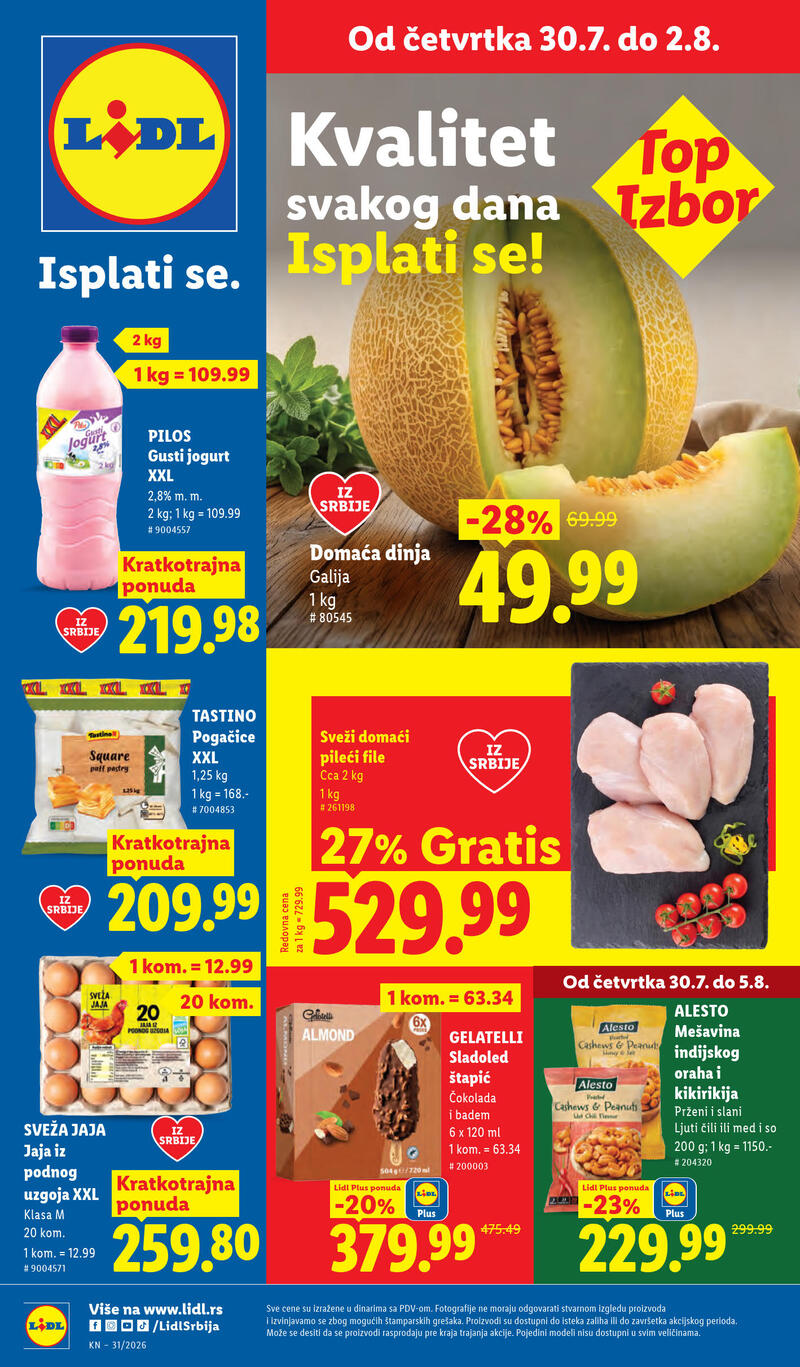 Lidl katalog akcija Redovna akcija