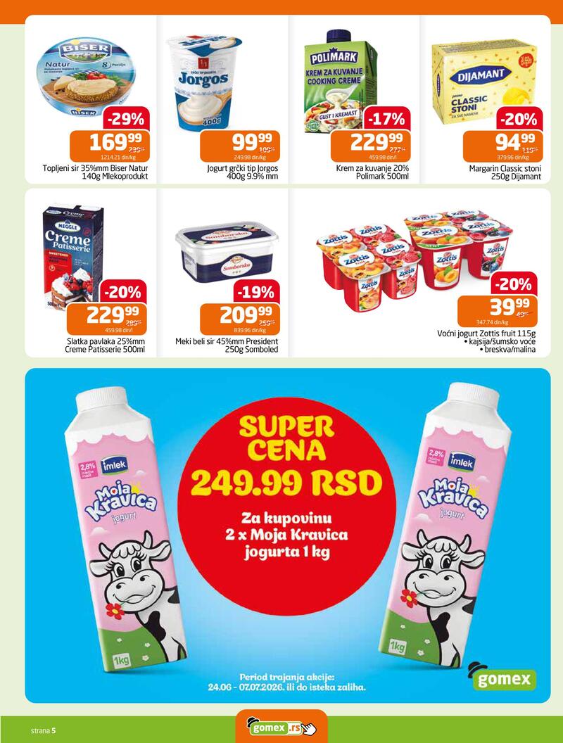 Gomex katalog hrana