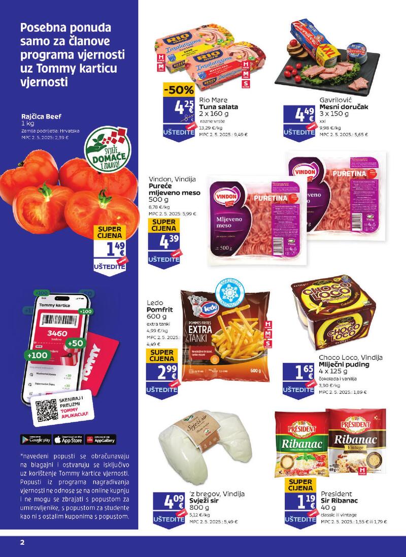 Tommy katalog akcija Pogodnosti za Tommy vjerne članove