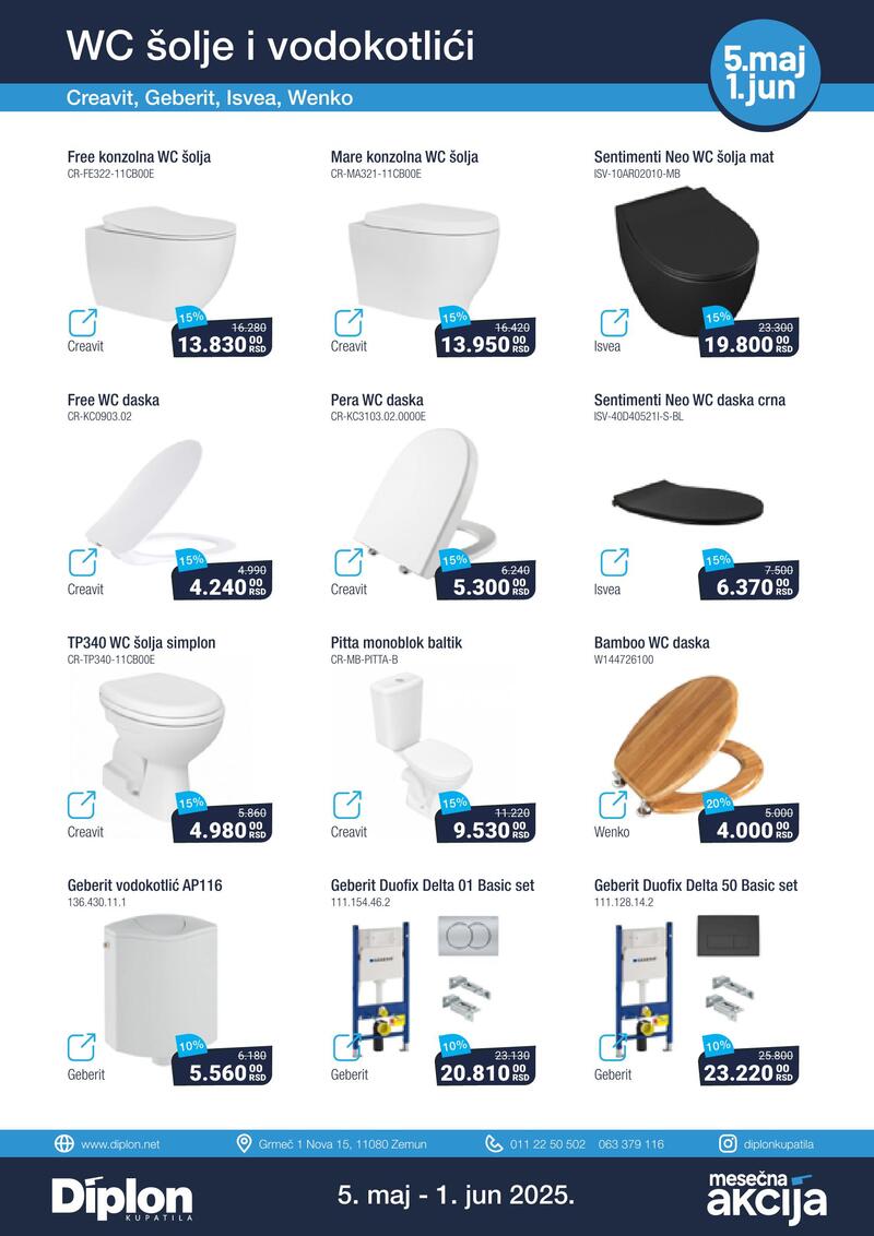 Diplon kupatila katalog akcija
