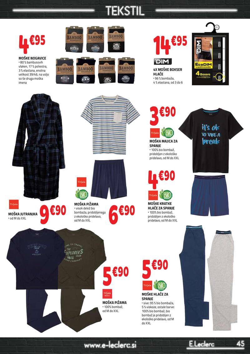 E.Leclerc katalog - Tekstil