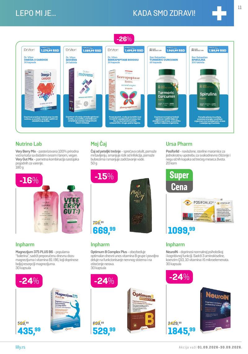 Lilly Drogerie katalog akcija