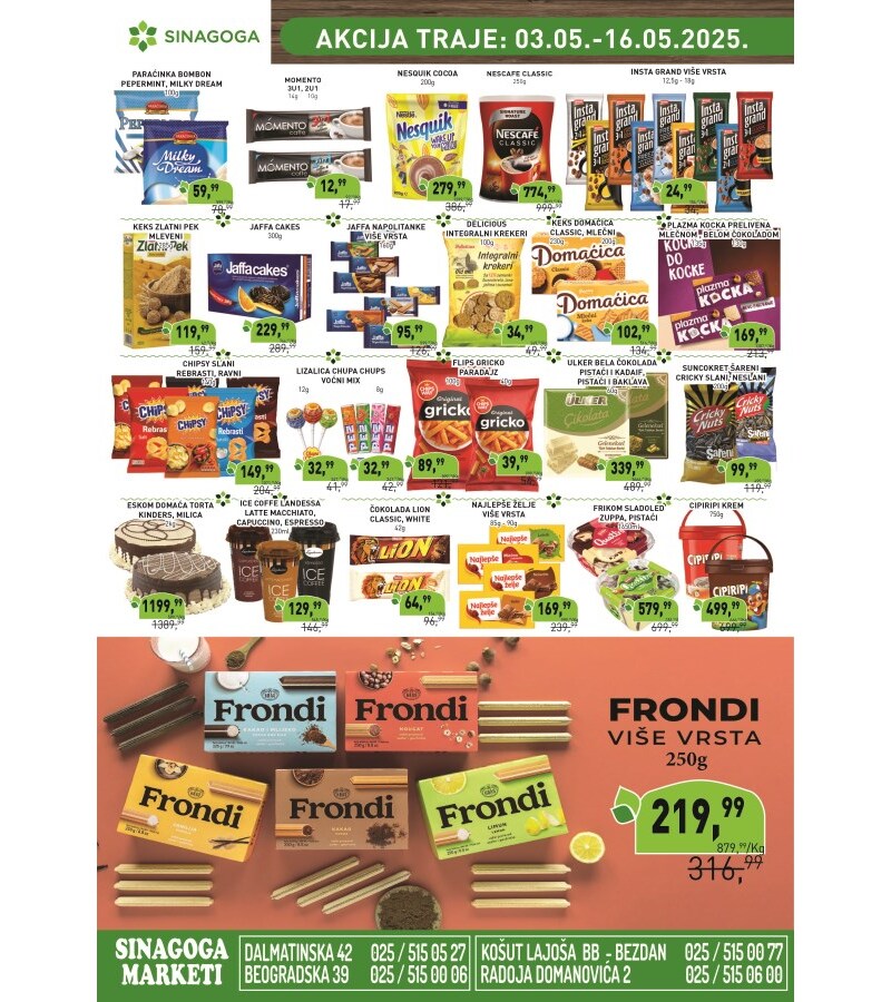 Sinagoga katalog akcija