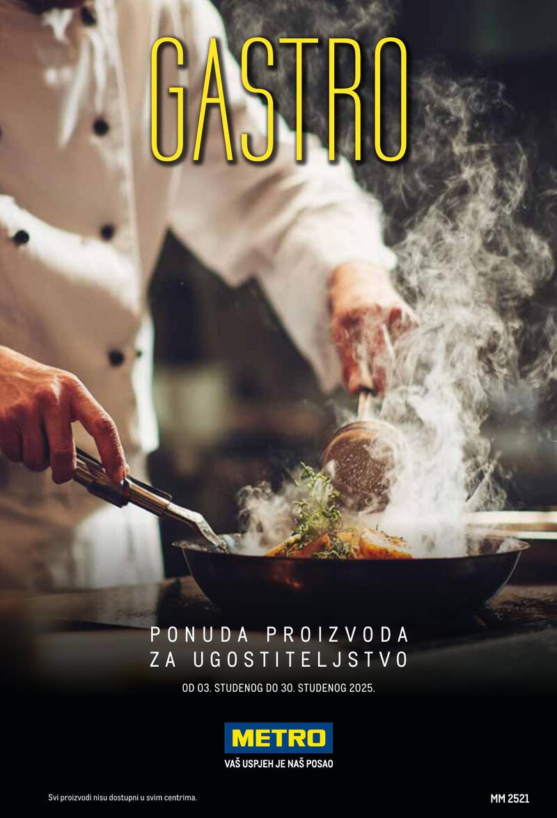 Metro gastro - ponuda proizvoda za ugostiteljstvo