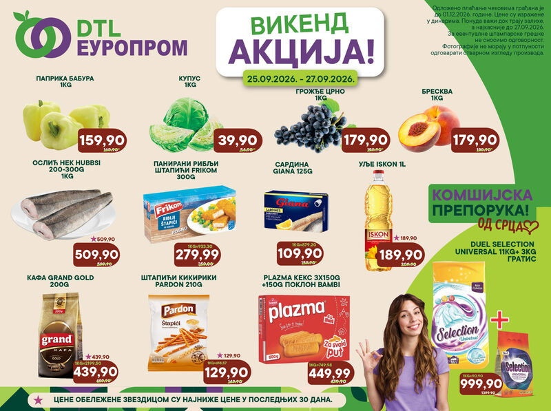 Europrom katalog akcija Vikend akcija
