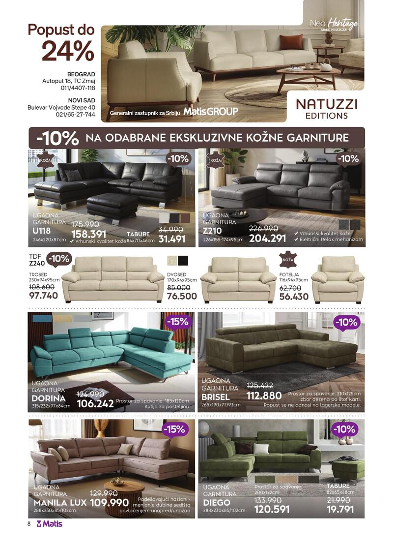 Matis nameštaj katalog akcija